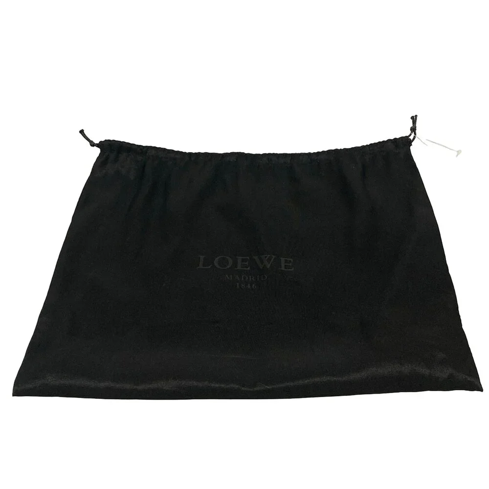 Loewe Amazona 28 Handbag 352.61.A03 Light Brown Dark Brown Suede Leather